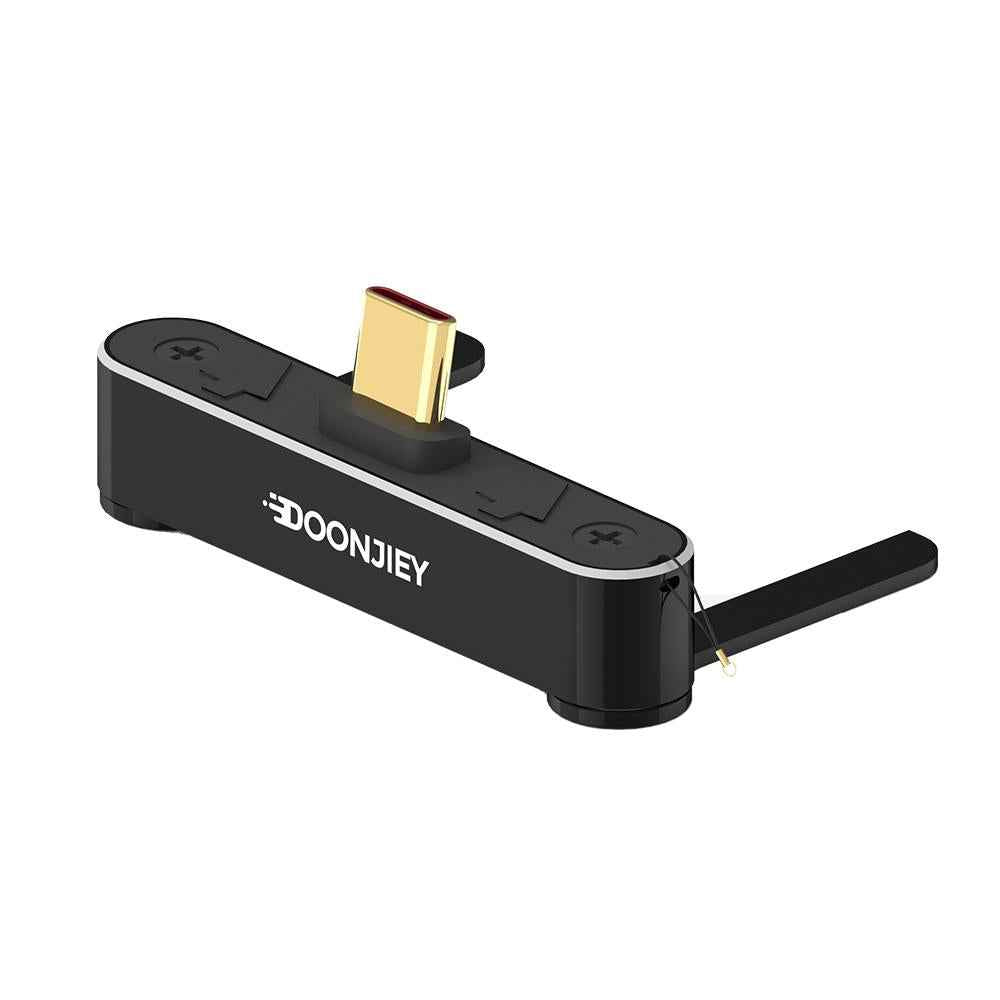 Uniqbuy For 16K 120Gbps USB5 Type-C Full Function Holder Adapter(Black)