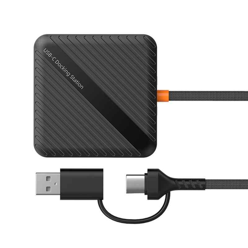 Uniqbuy For ADS-319 Multifunctional Portable Dual-Purpose Card Reader Storage Box(Black)