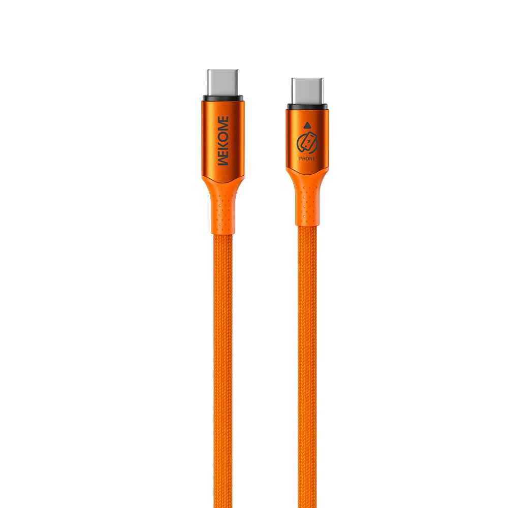 Uniqbuy For WK WDC-C23 Ladon Type-C to Type-C 140W All-Protocol Super Fast Charging Cable, Length:1.2m(Orange)