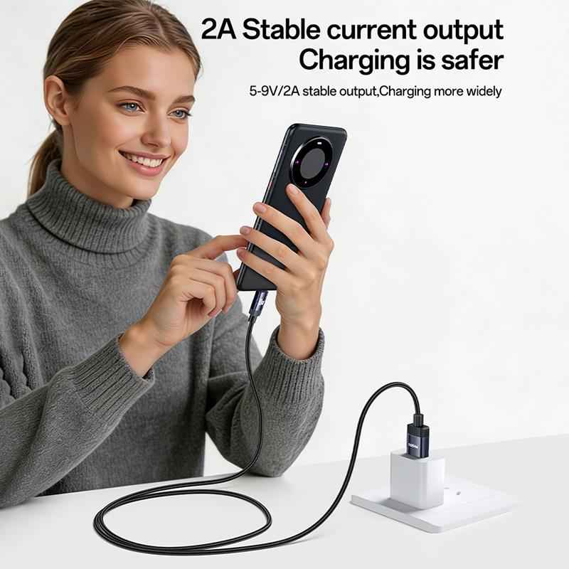 Uniqbuy For Yesido CA204C 18W USB to USB-C / Type-C Braided Data Cable, Length:1m(Gun Grey)