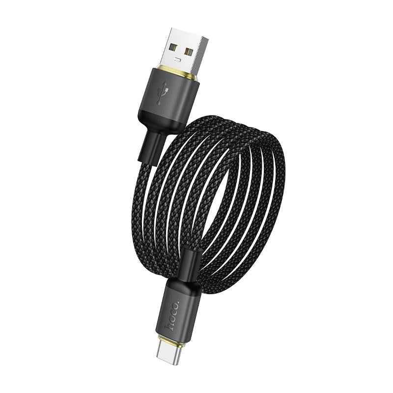 Uniqbuy For hoco X128 USB-A to Type-C Benefit Charging Data Cable, Length:1m(White)