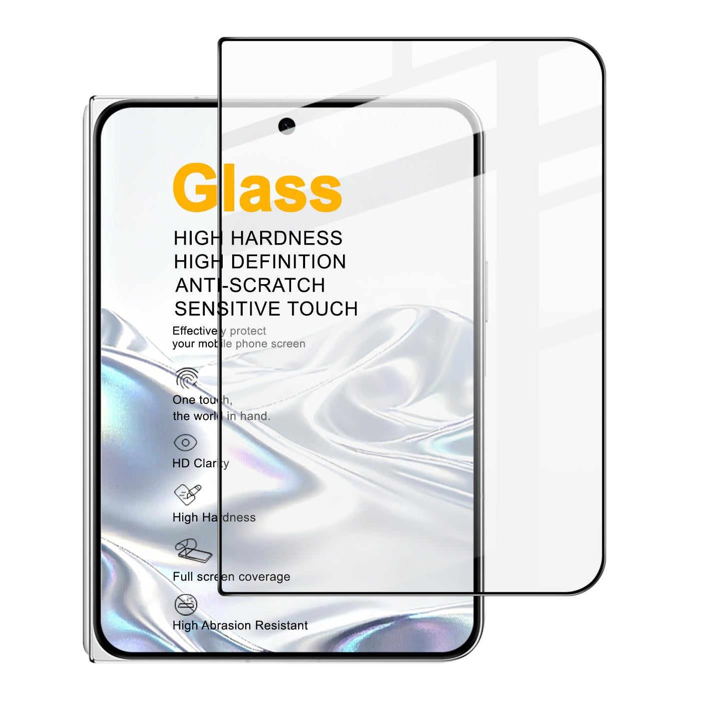 Compatible with iPhone Duo Outer Screen imak 9H Surface Hardness Full Screen Tempered Glass Film Pro+ Series