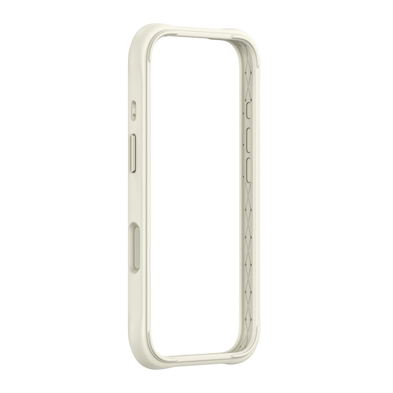 Compatible with iPhone 18 Phone Silicone Frame Bumper - White