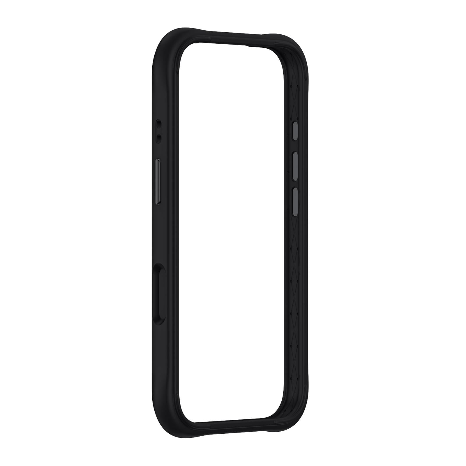 Compatible with iPhone 18 Phone Silicone Frame Bumper - Black