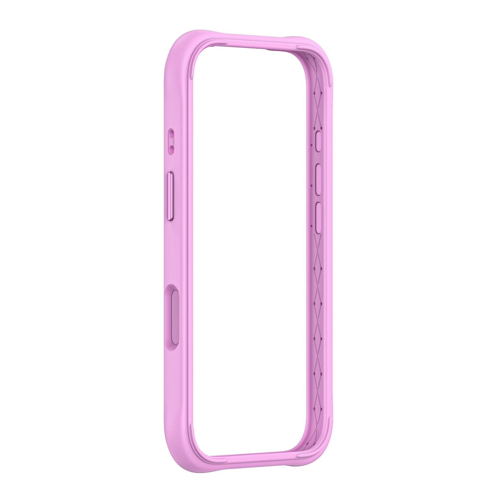 Compatible with iPhone 18 Phone Silicone Frame Bumper - Purple