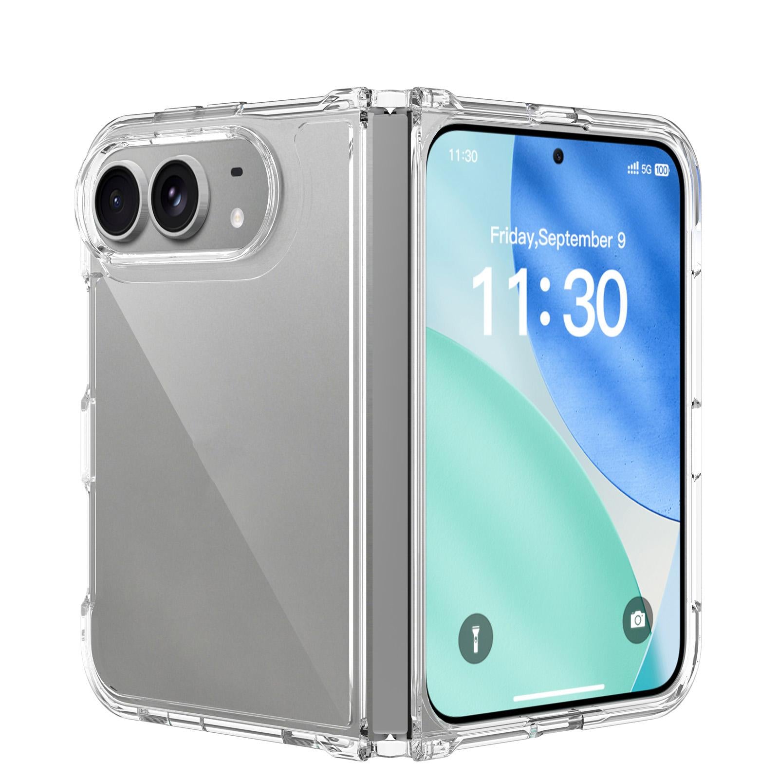 Compatible with iPhone Duo Scratch-proof Acrylic 2.0mm Crystal Phone Case