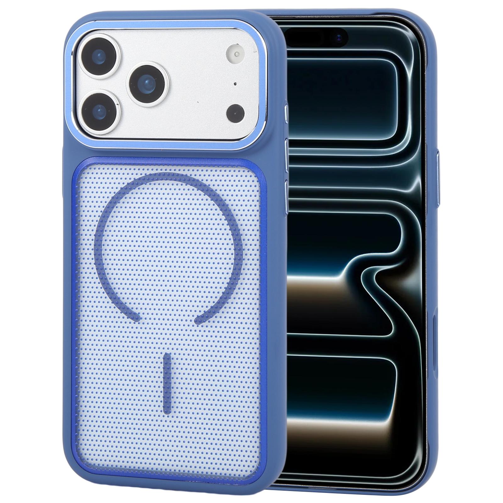 Compatible with iPhone 18 Pro GEBEI Skin Feel Starry Dot Magnetic Phone Case - Blue