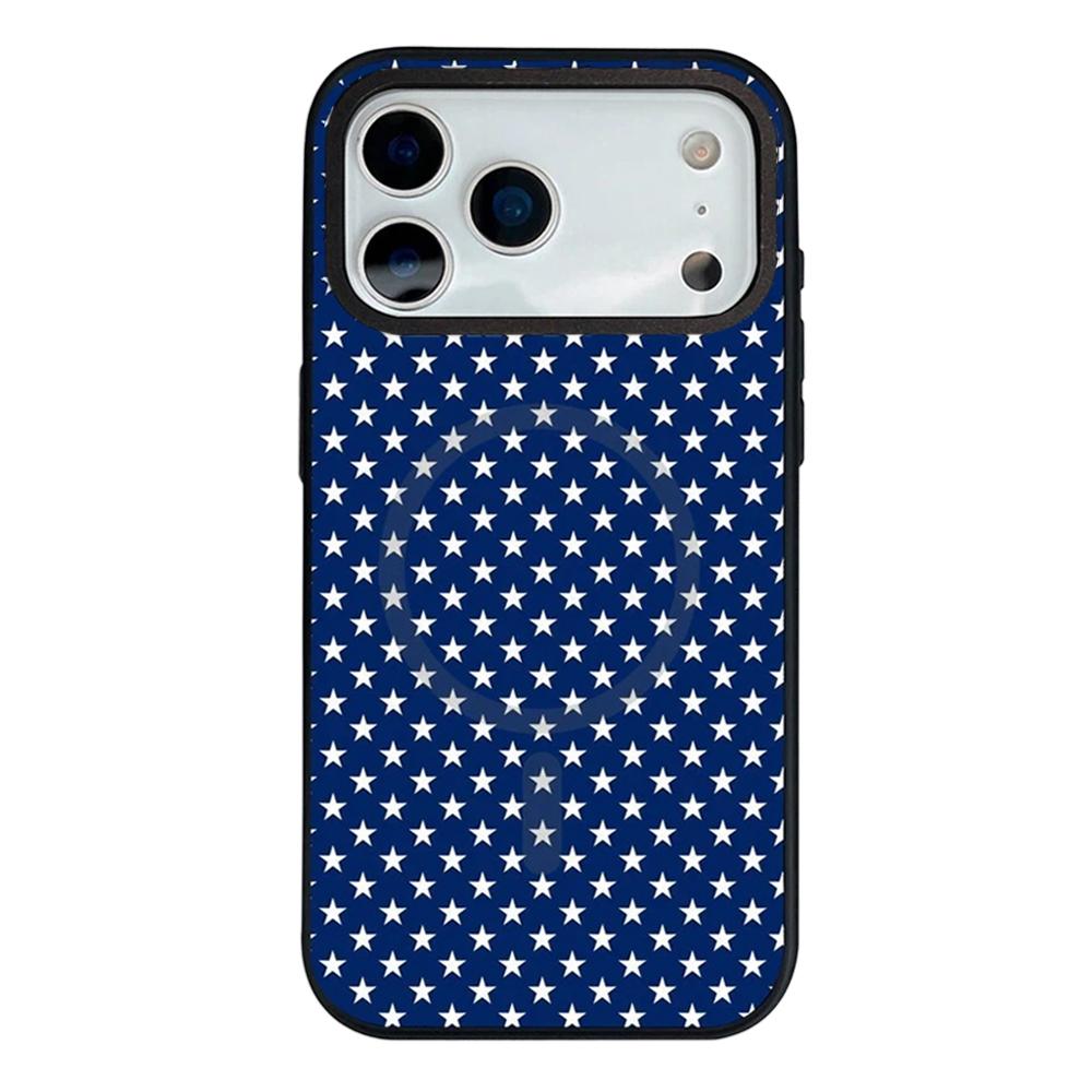 Compatible with iPhone 18 Pro & 17 Pro Star Cross Detachable Dual Magnetic PC Dual-Layer TPU Phone Case - Star