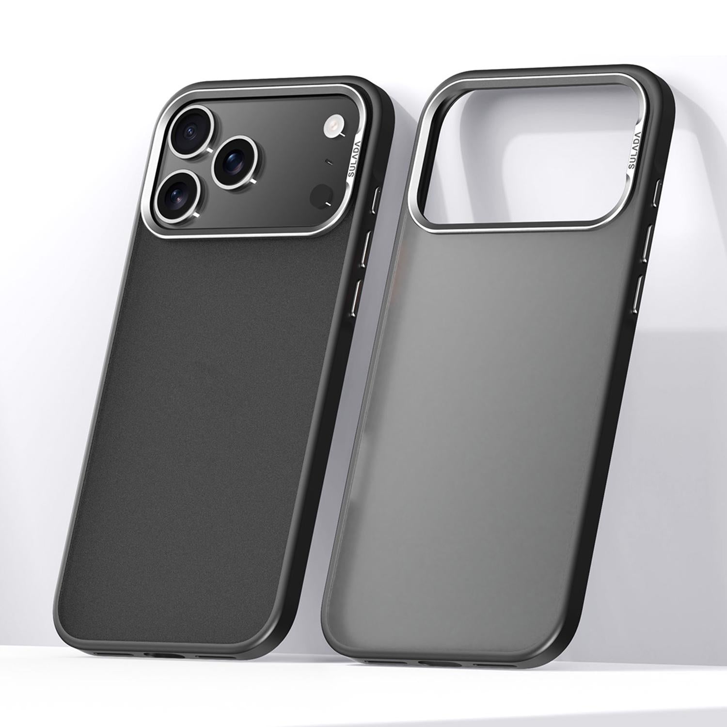 Compatible with iPhone 18 Pro SULADA Skin Feel Matte Shockproof Phone Case - Black
