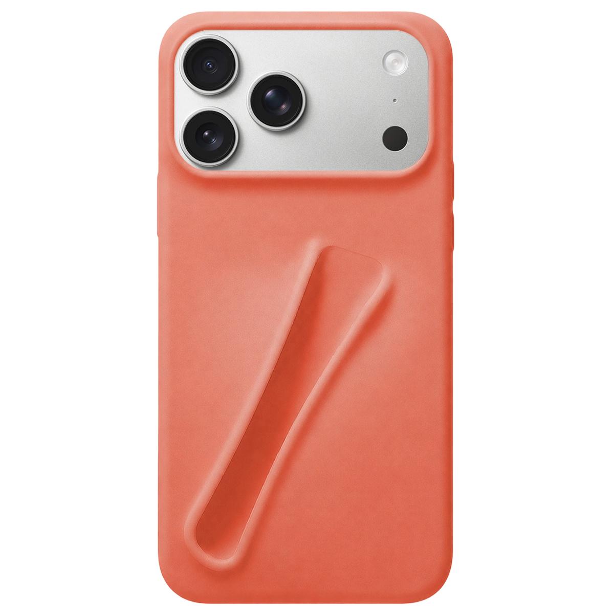 Compatible with iPhone 18 Pro & 17 Pro Lipstick Silicone 3D Phone Case - Orange