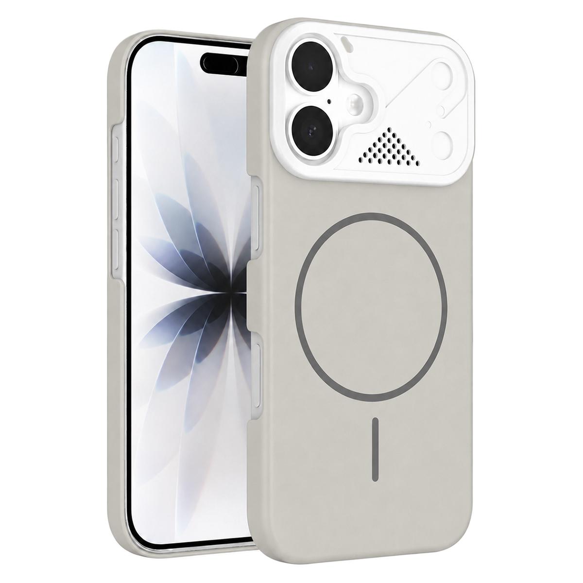 Compatible with iPhone 18 Ultra-thin Gold Armor PC Magnetic Phone Case - Peak