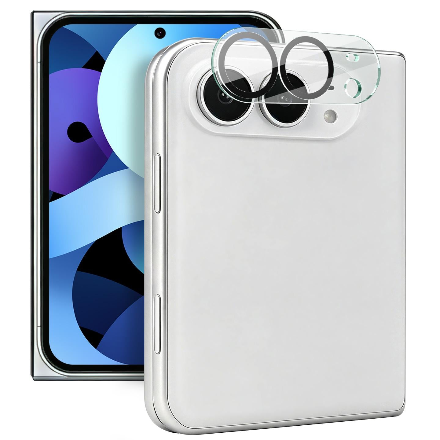 Compatible with iPhone Duo imak Black Eye Design Integrated High Definition Glass Lens Film