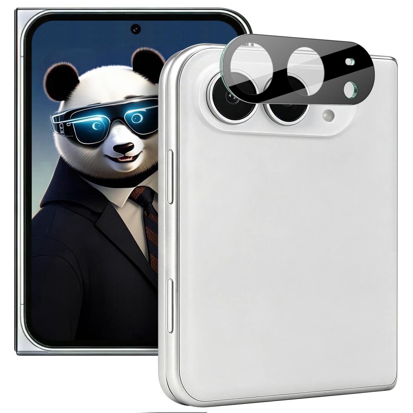 Compatible with iPhone Duo IMAK High Definition Integrated Glass Lens Film Black Version