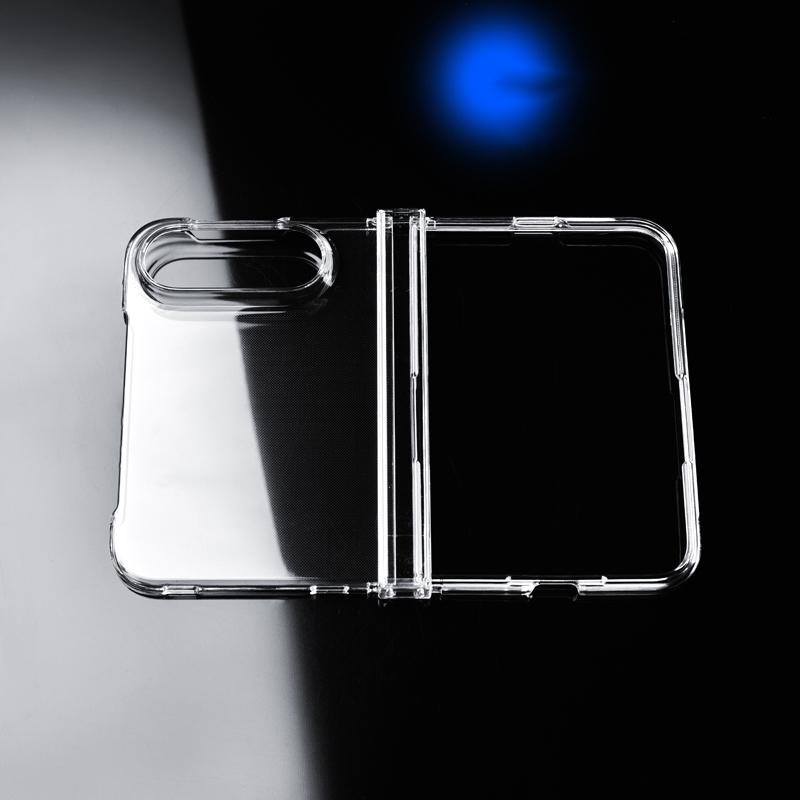 Compatible with iPhone Duo Transparent High-definition Three-section PC Phone Case with Hinge