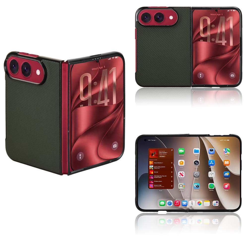 Compatible with iPhone Duo PU Leather PC Phone Case - Green