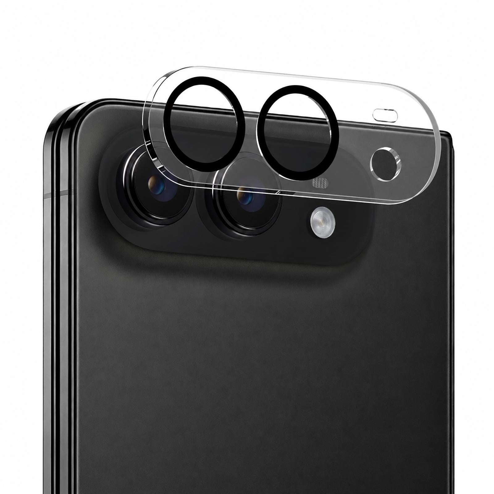 Compatible with iPhone Duo Silkscreen Integrated Tempered Glass Back Camera Film