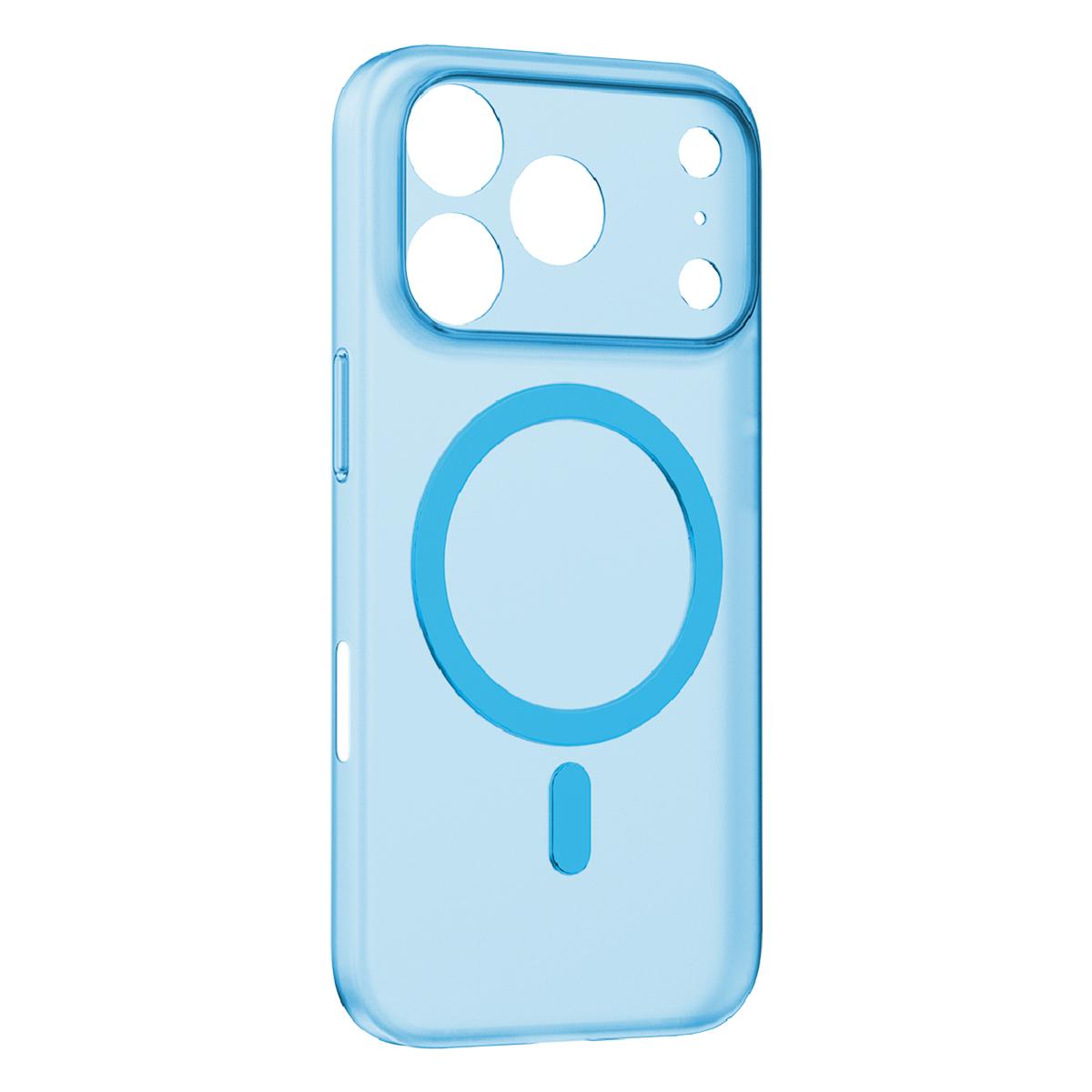 Compatible with iPhone 18 Pro MOMAX SOMA Slim Series Ultra-Thin Skin-Friendly Magnetic Phone Case - Blue
