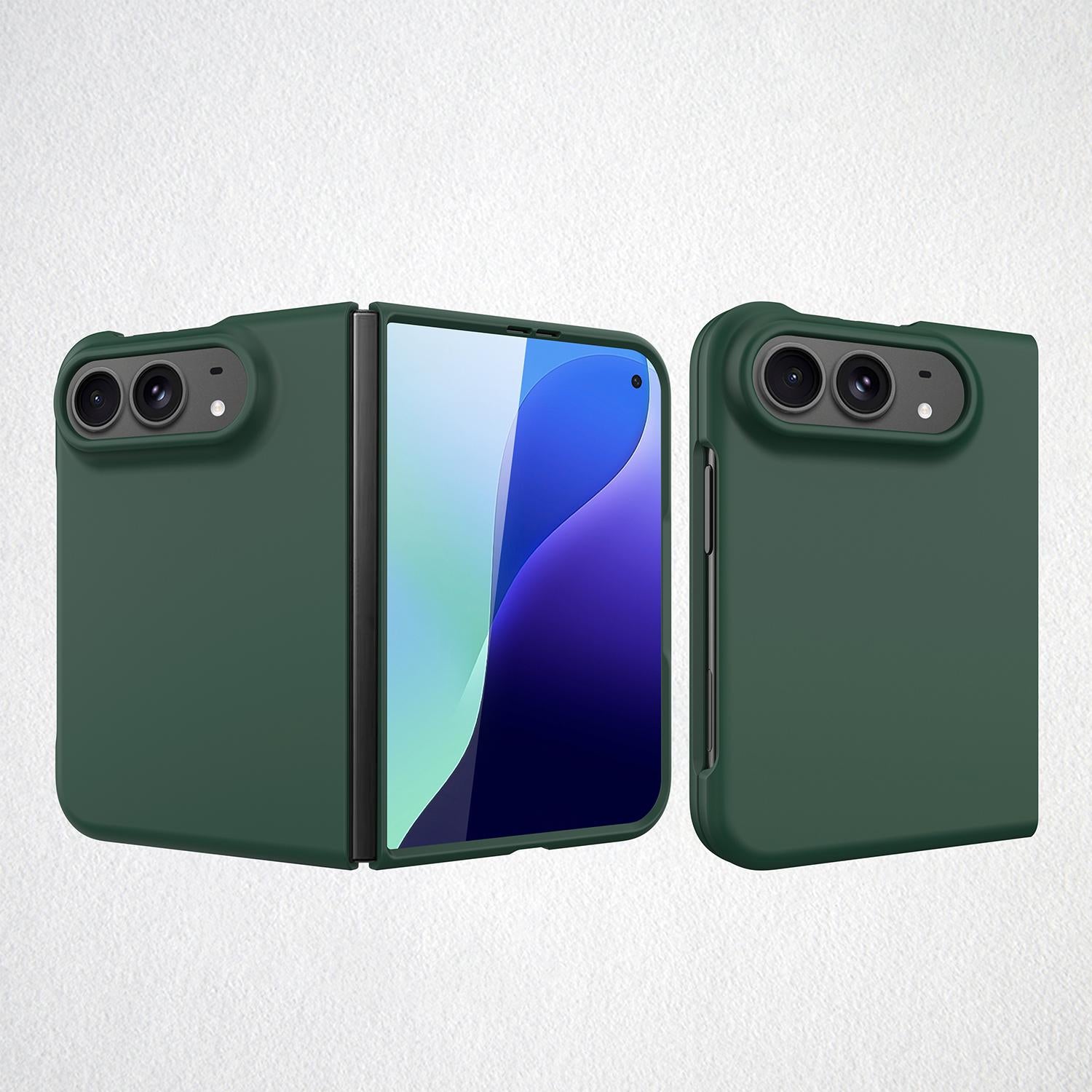 Compatible with iPhone Duo Integrated Skin-Friendly Spray-Coated Finish Phone Case - Green