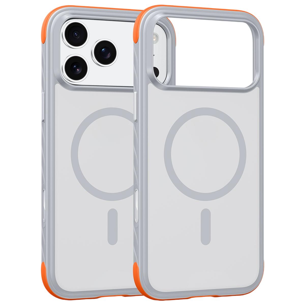 Compatible with iPhone 18 Pro Magnetic Shockproof Protective Phone Case - White
