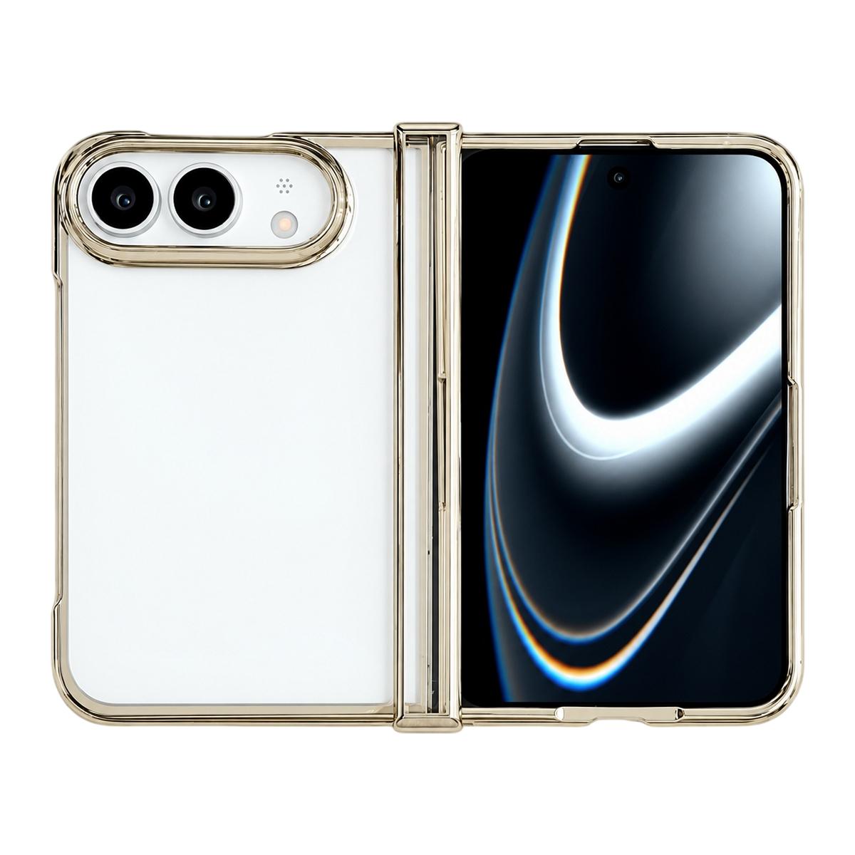 Compatible with iPhone Duo Three Parts 6D Electroplating PC Shockproof Phone Case - Gold