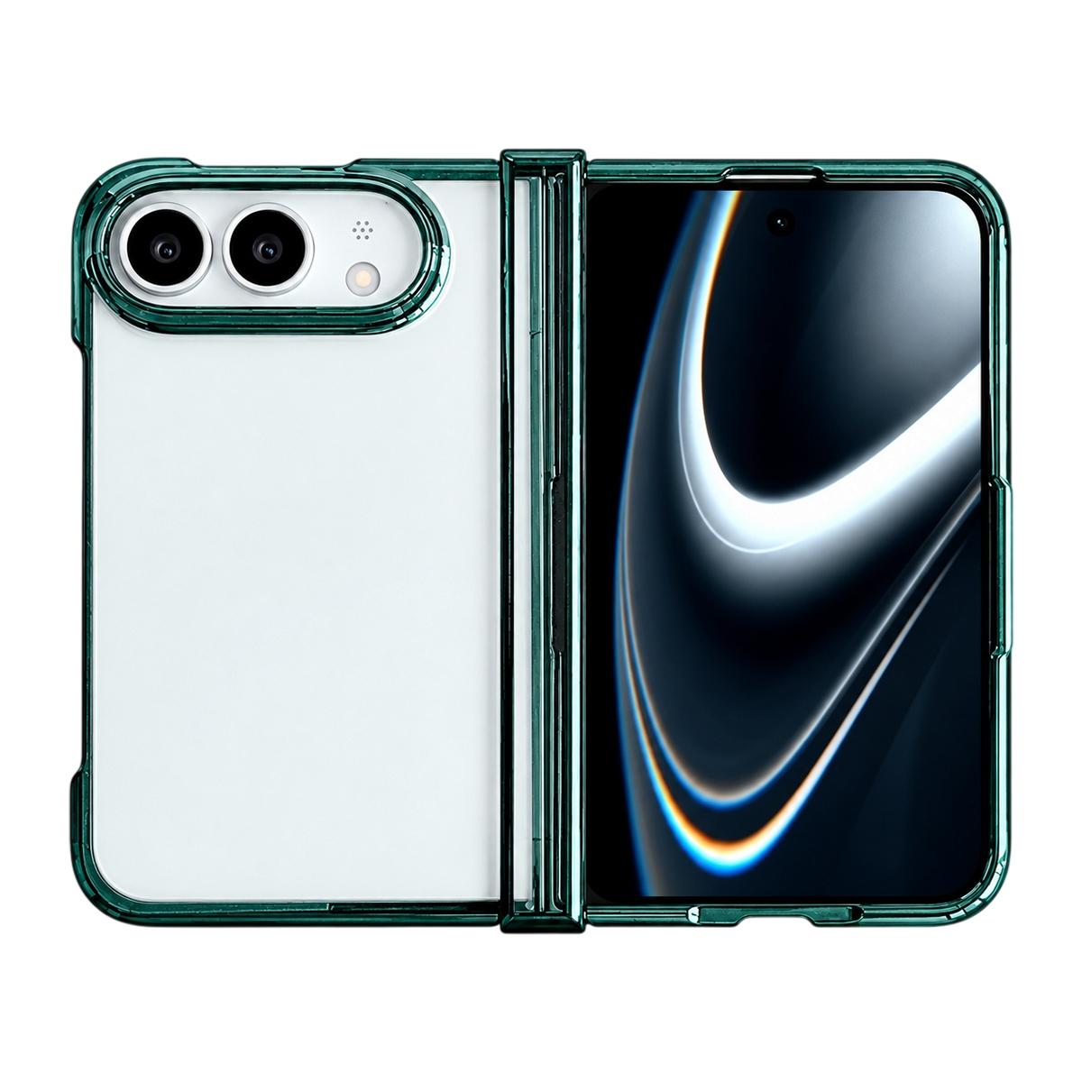 Compatible with iPhone Duo Three Parts 6D Electroplating PC Shockproof Phone Case - Green