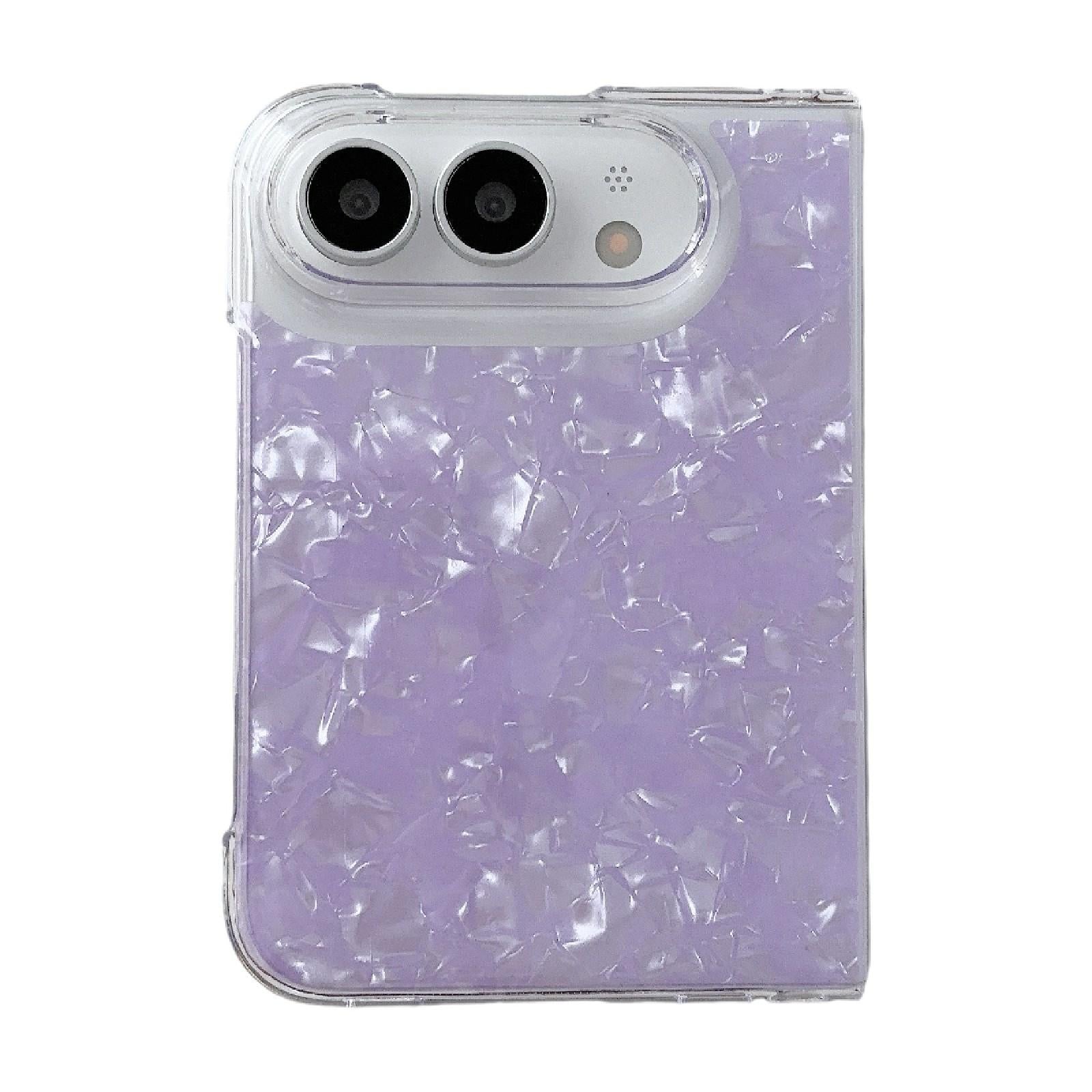 Compatible with iPhone Duo Shell Pattern Two-section PC Phone Case - Purple