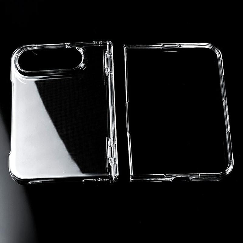 Compatible with iPhone Duo Clear Central Axis PC Phone Case - Transparent