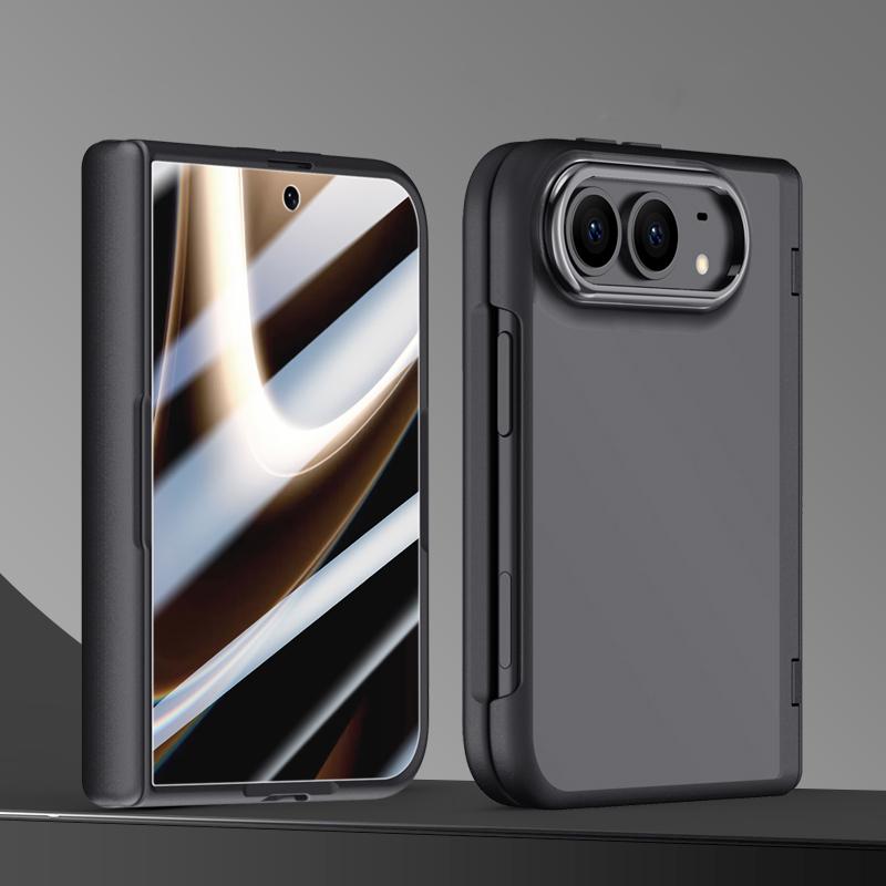 Compatible with iPhone Duo Shield Series Integrated HD Film Matte Frosted Phone Case - Black