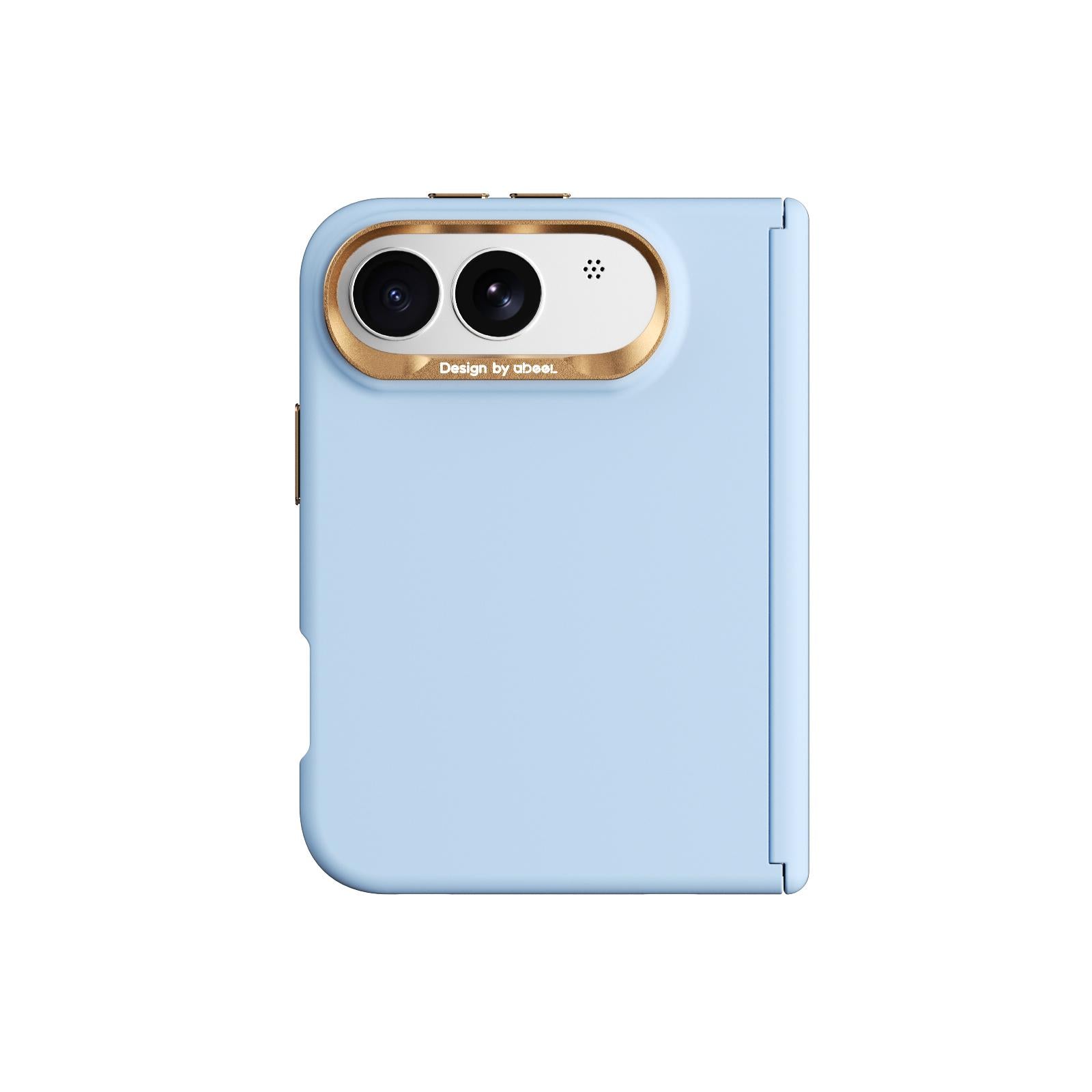 Compatible with iPhone Duo ABEEL Lightweight Zero Skin Feel Magnetic PC Phone Case - Sky Blue