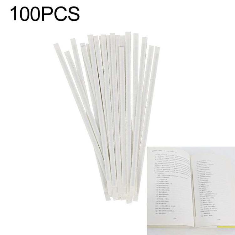 100pcs 10cm Iron-based EM Anti-Theft Double Sided Magnetic Strip for Book Security