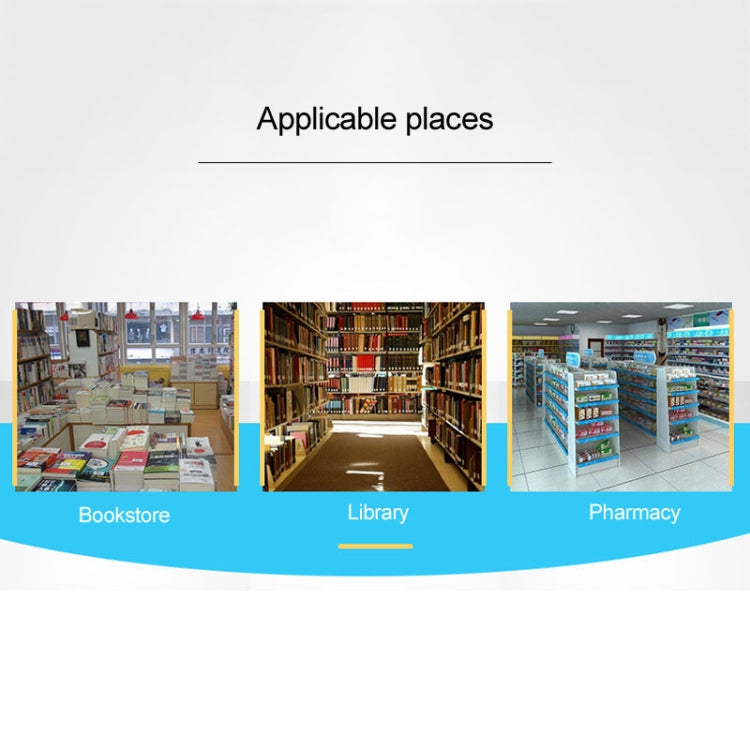 100pcs 12cm Cobalt-based EM Anti-Theft Double Sided Magnetic Strip for Book Security