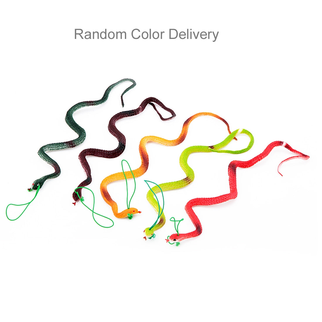 Tricky Funny Toy Soft Rubber Simulation Fake Snake, Random Color Delivery