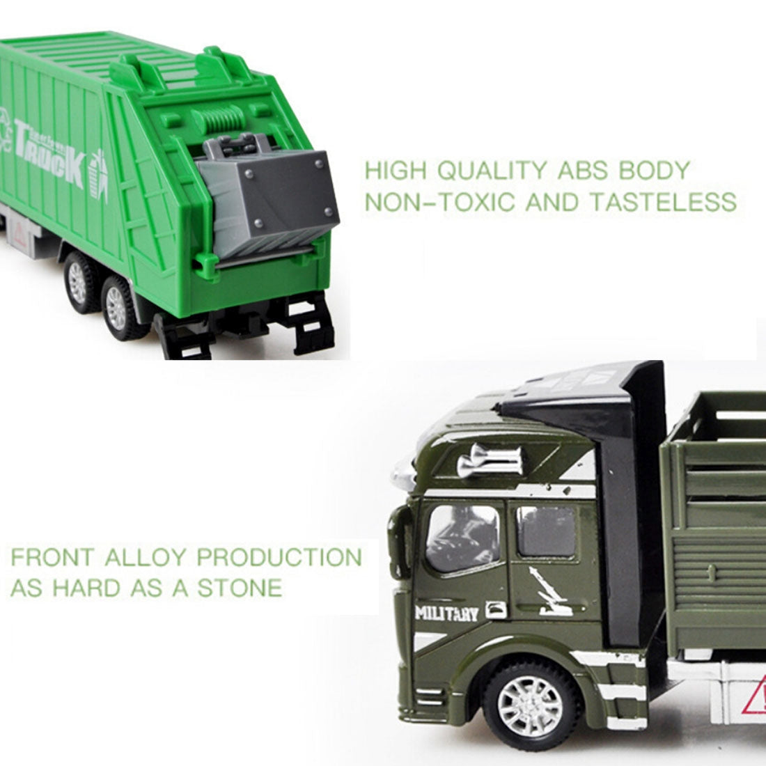 2 PCS Simulation Toy Car 1:48 Alloy Engineering Vehicle Children Toy Random Delivery