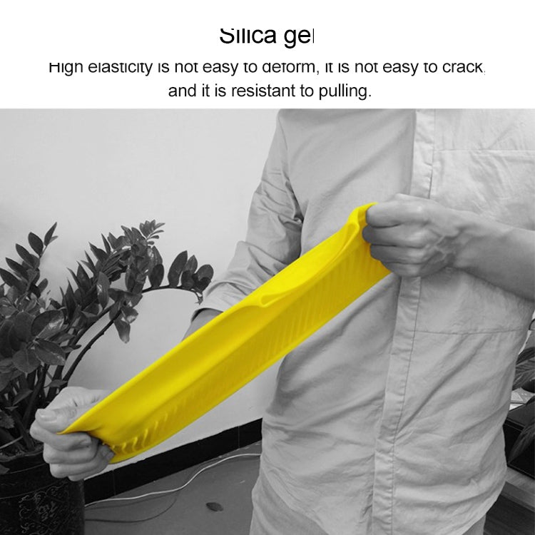 Waterproof Antiskid Silicone Outdoor Rainboots Shoes Cover, Size: S (25-33)(Yellow)