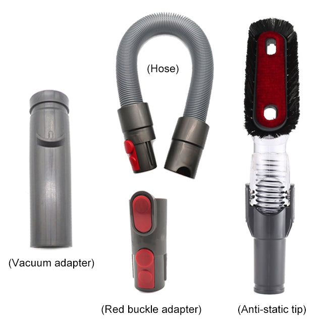 XD998 4 in 1 Handheld Tool Bendable Anti-static Suction Head Kits D931 D928 D918 D907 for Dyson V6 / V7 / V8 / V9 / V10 Vacuum Cleaner