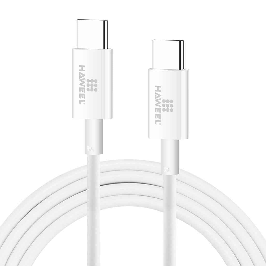 Uniqbuy For HAWEEL 100W 6A USB-C / Type-C to USB-C / Type-C Fast Charging Data Cable, Length: 1.52m