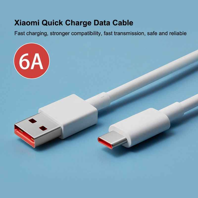 Uniqbuy For Original Xiaomi 6A USB to USB-C / Type-C Fast Charging Data Cable, Length: 1m