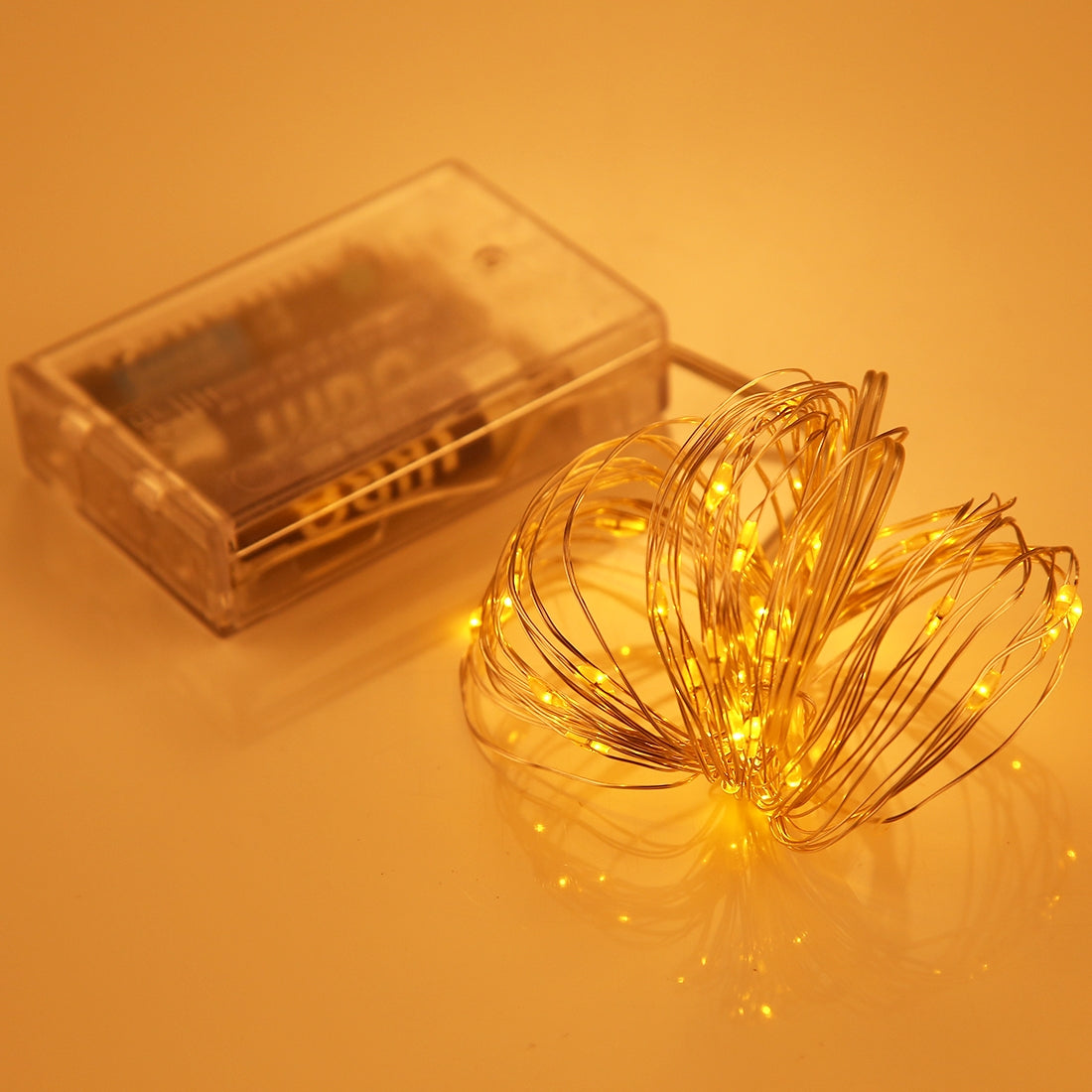 5m IP65 Waterproof Silver Blue Light Wire String Light, 50 LEDs SMD 0603 3 x AA Batteries Box Fairy Lamp Decorative Light, DC 5V