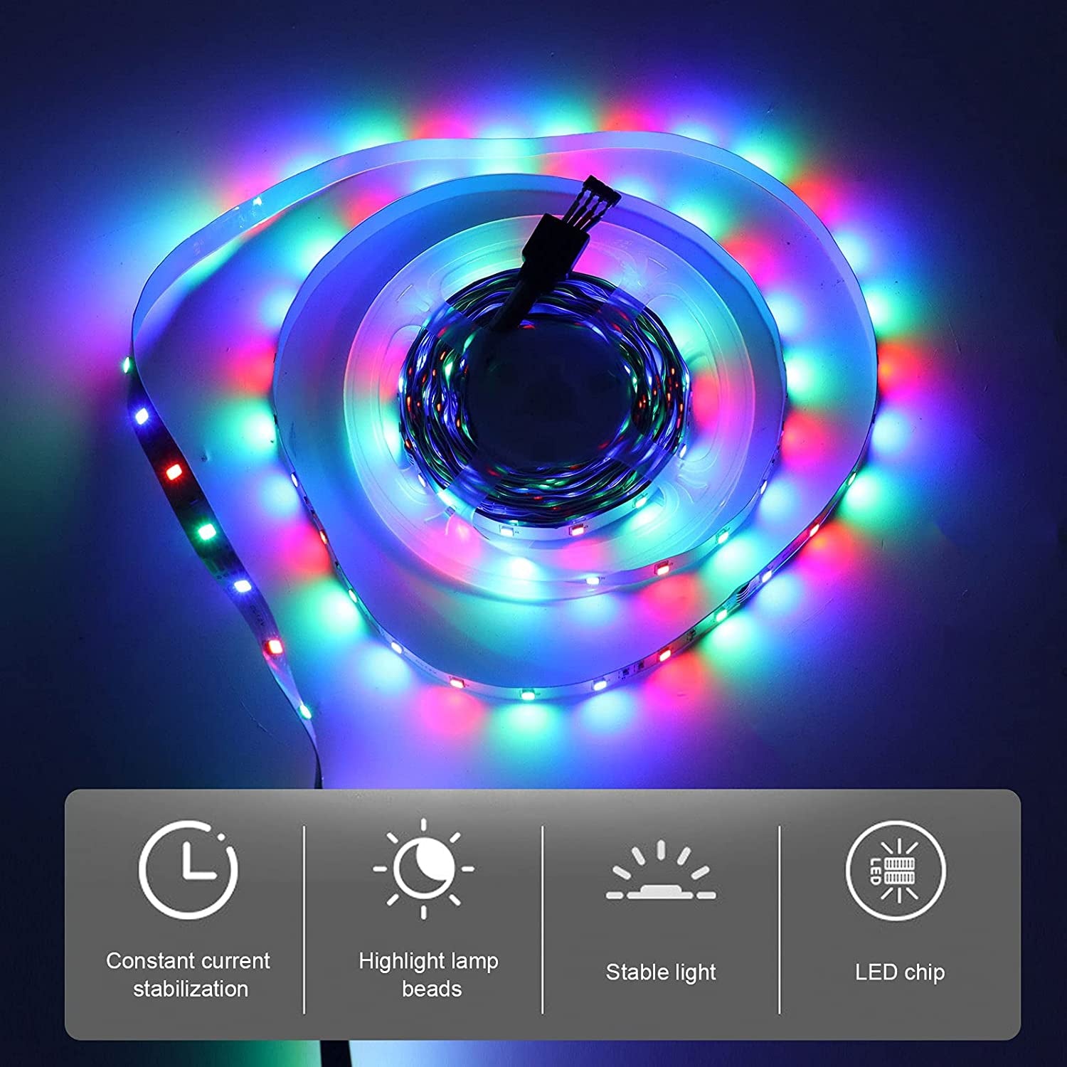 2030 SMD RGB LED Waterproof Epoxy Rope Light, 12V,  Length: 5m