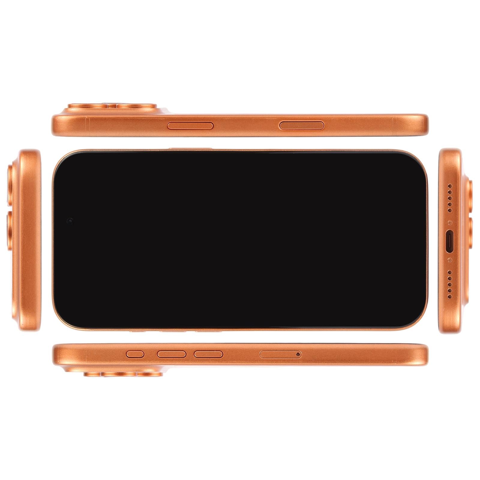 For iPhone 17 Pro Black Screen Non-Working Fake Dummy Display Model (Orange)