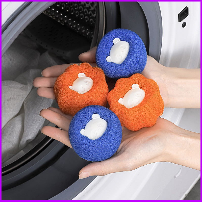 Pack of 3 Magic Laundry Ball Absorbs Cat Hair Cloth lint (Random Color Delivery)