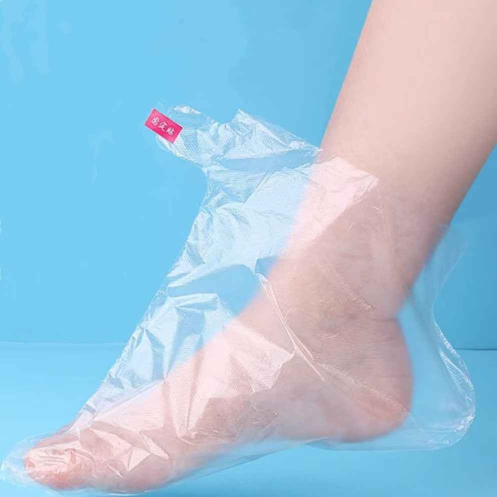 200PCS Disposable foot mask covers for home use, foot care, moisturizing, and preventing dryness and cracking