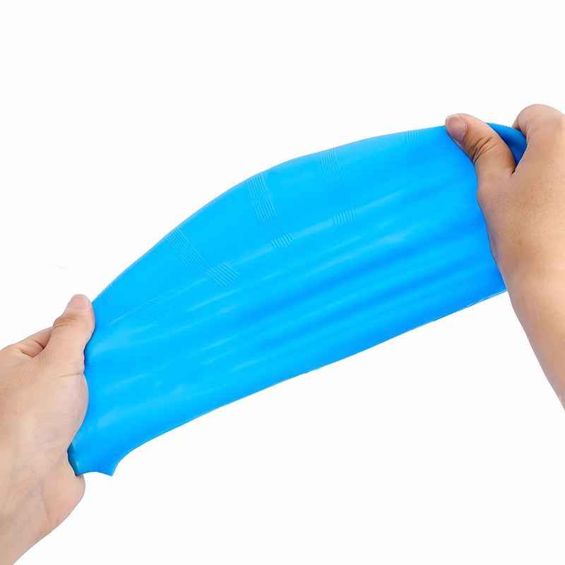 Waterproof Extra Large Silicone Swimming Cap for Long Hair with Comfortable Ear Covers, Adult Swim Cap for Men & Women
