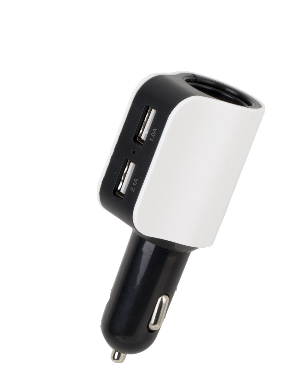 2.1A Dual USB 5V Car Cigarette Lighter Socket Splitter Power Charger Black