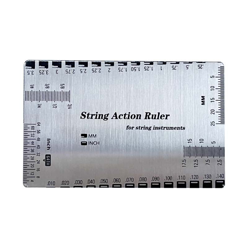 Stainless Steel Guitar String Action Ruler String Pitch