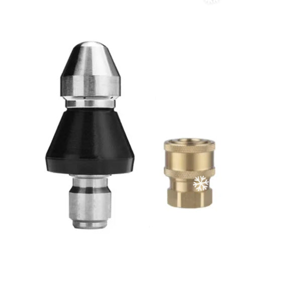 Cleaning Machine Nozzle 1/4 Inch High Pressure Nozzle + 1/4 Inch Quick Connector Adapter