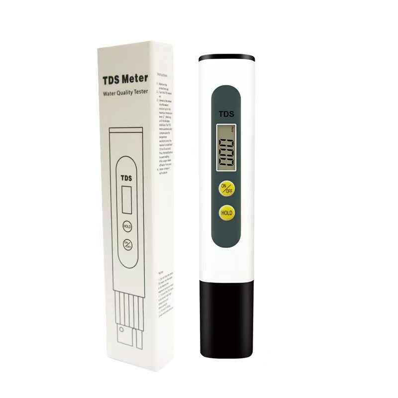 Tds Meter, Total Dissolved Solids Meter, Water Quality Tester, Ppm Tester For Water Testing - White