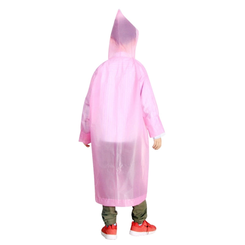 Outdoor Mountaineering Eva Thickened Children Fashion Raincoat Average Size(Pink)