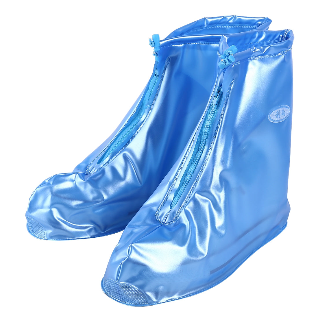 Fashion PVC Non-slip Waterproof Thick-soled Shoe Cover Size: S(Blue)