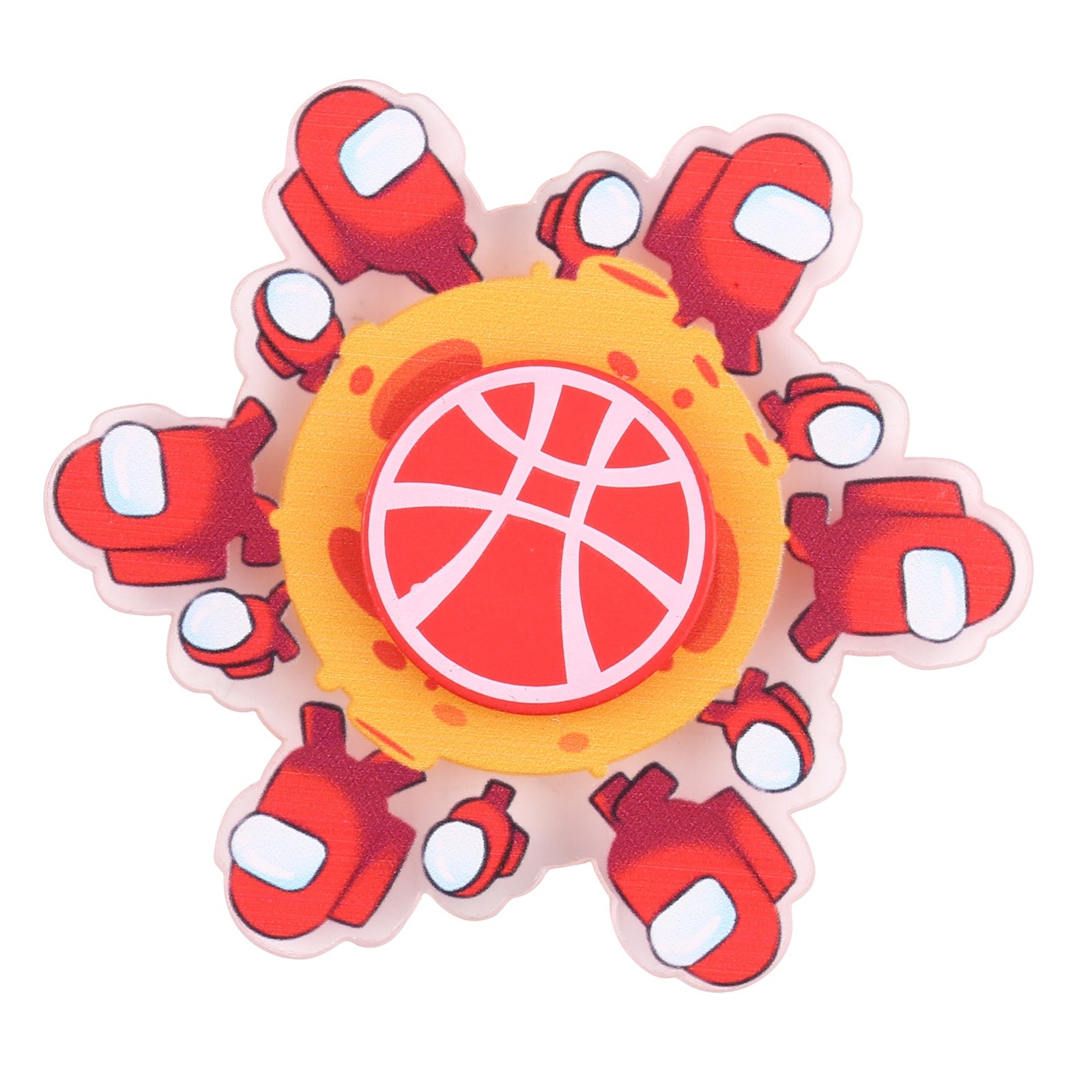 Fidget Spinner Toy Stress Reducer Anti-Anxiety Toy (Yellow)